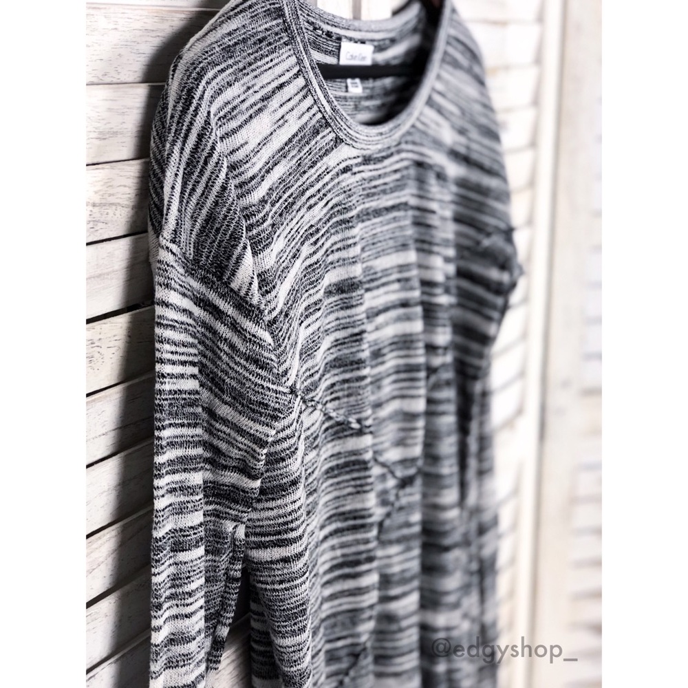 Calvin Klein | Spacedye Pieced Crewneck Sweater - Picture 2 of 6